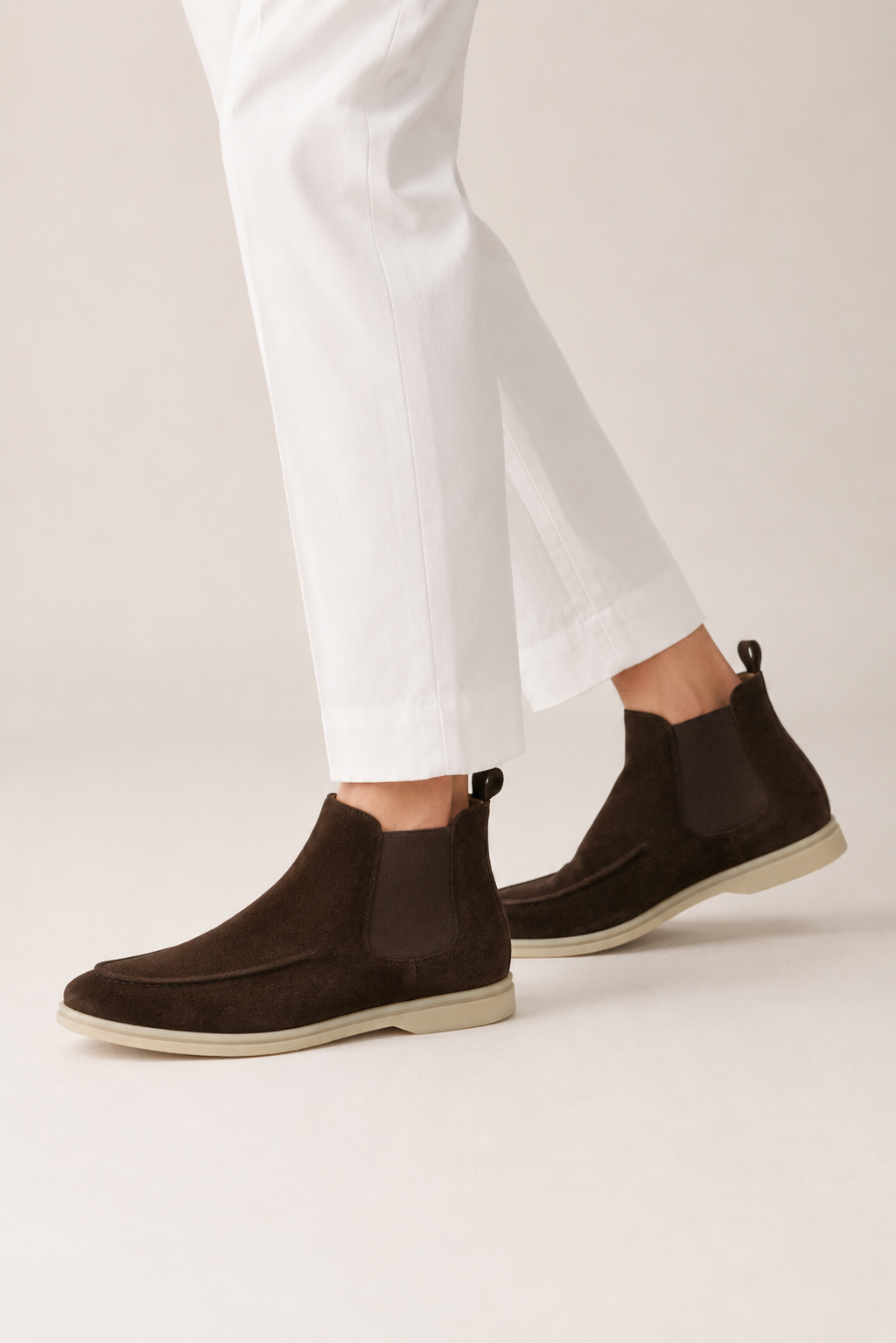 Suede Chelsea Boot — Coffee Brown — Ankle Boots
