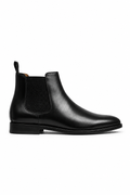 Suede Chelsea Boot — Black — Ankle Boots