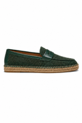 Horsebit Espadrille Loafer — Forest Green — Loafers