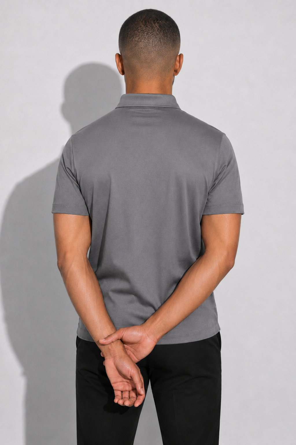 Mercerized Polo Shirt — Grey — Mercerized Cotton Polo Shirts