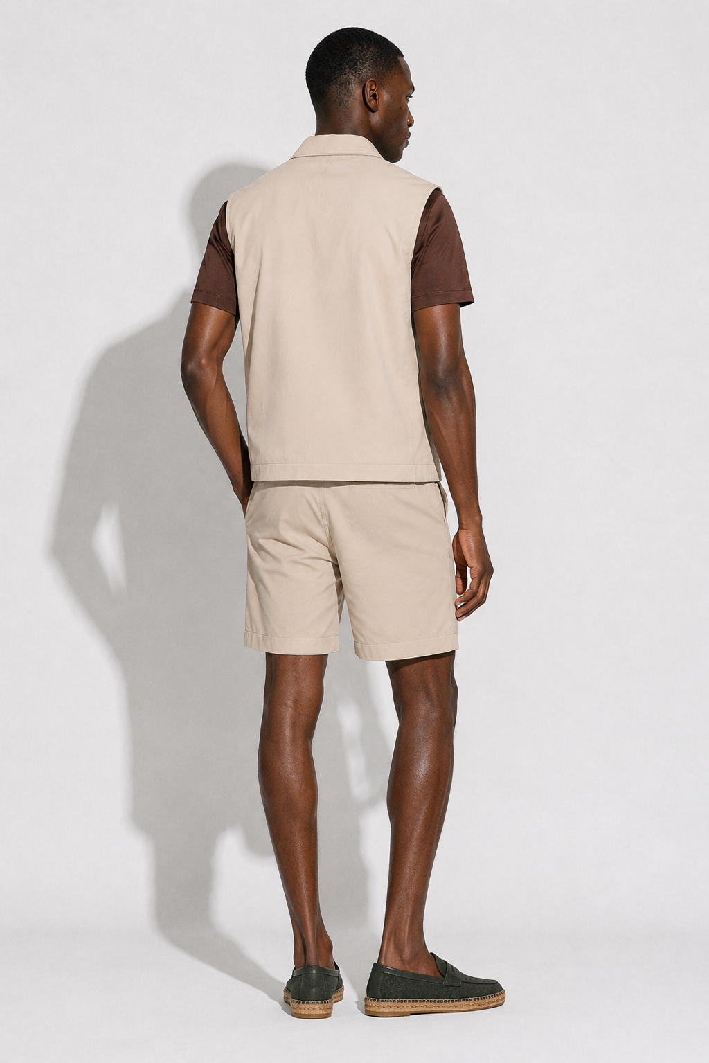 Travel Shorts Set — Beige — Travel sets with shorts