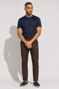Stretch Twill Trousers — Brown — Stretch twill trousers