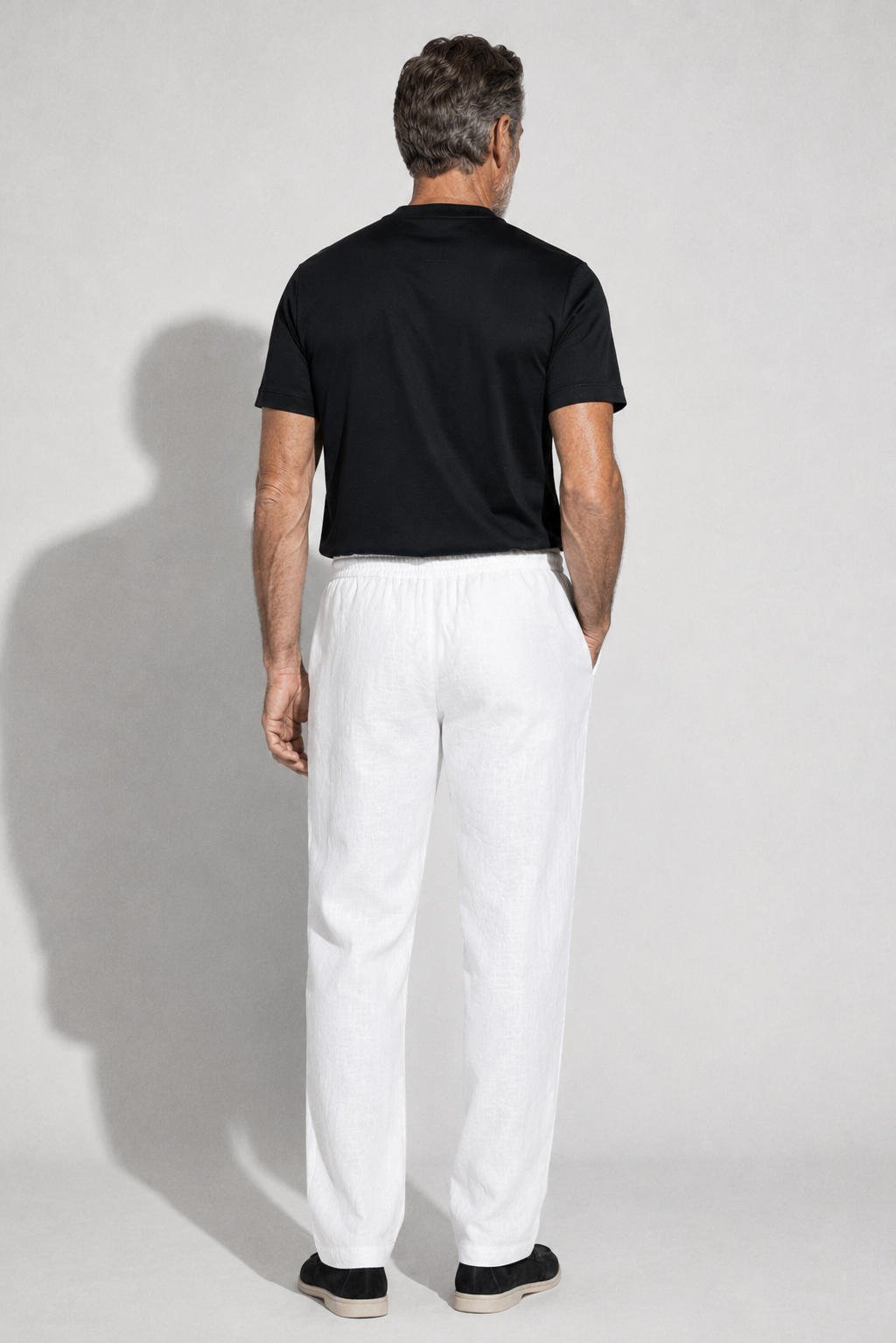 Linen Trousers — White — Linen Trousers