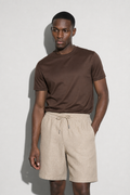 Linen Shorts — Beige — Linen Shorts