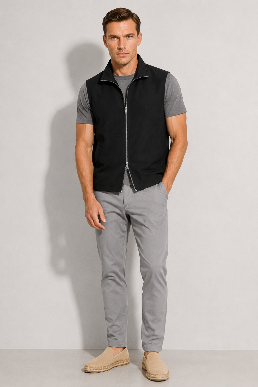 Windproof Gilet — Black — Technical gilets
