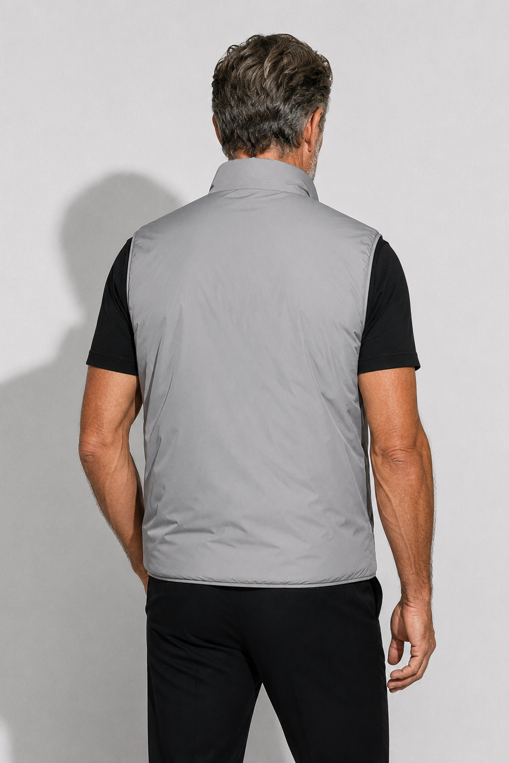 Reversible Padded Gilet — Grey — Heavyweight Reversible Bodywarmers