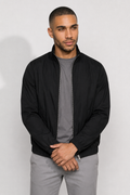 Stretch Twill Jacket — Black — Jackets