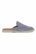 Suede Mule — Light Blue — Mules
