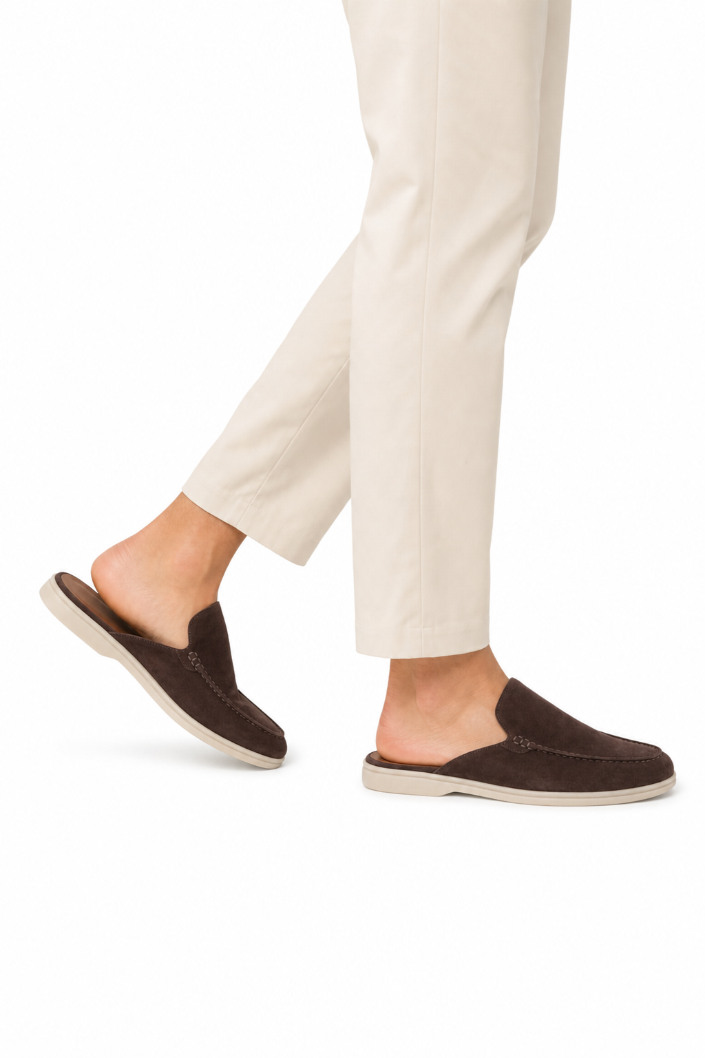 Suede Mule — Dark Brown — Mules