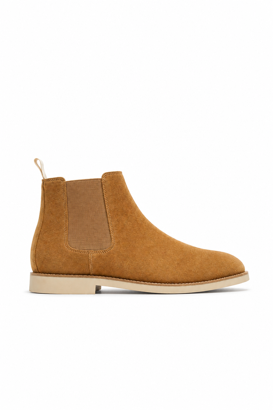 Shearling-lined Suede Chelsea Boot — Brown — Ankle Boots