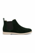 Suede Chelsea Boot — Forest Green — Ankle Boots