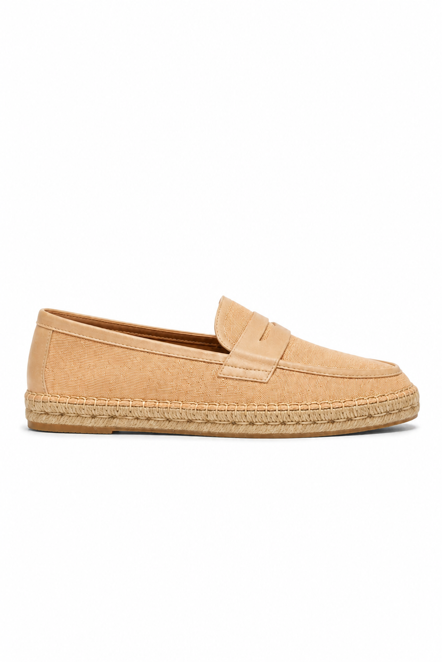 Horsebit Espadrille Loafer — Peach — Loafers