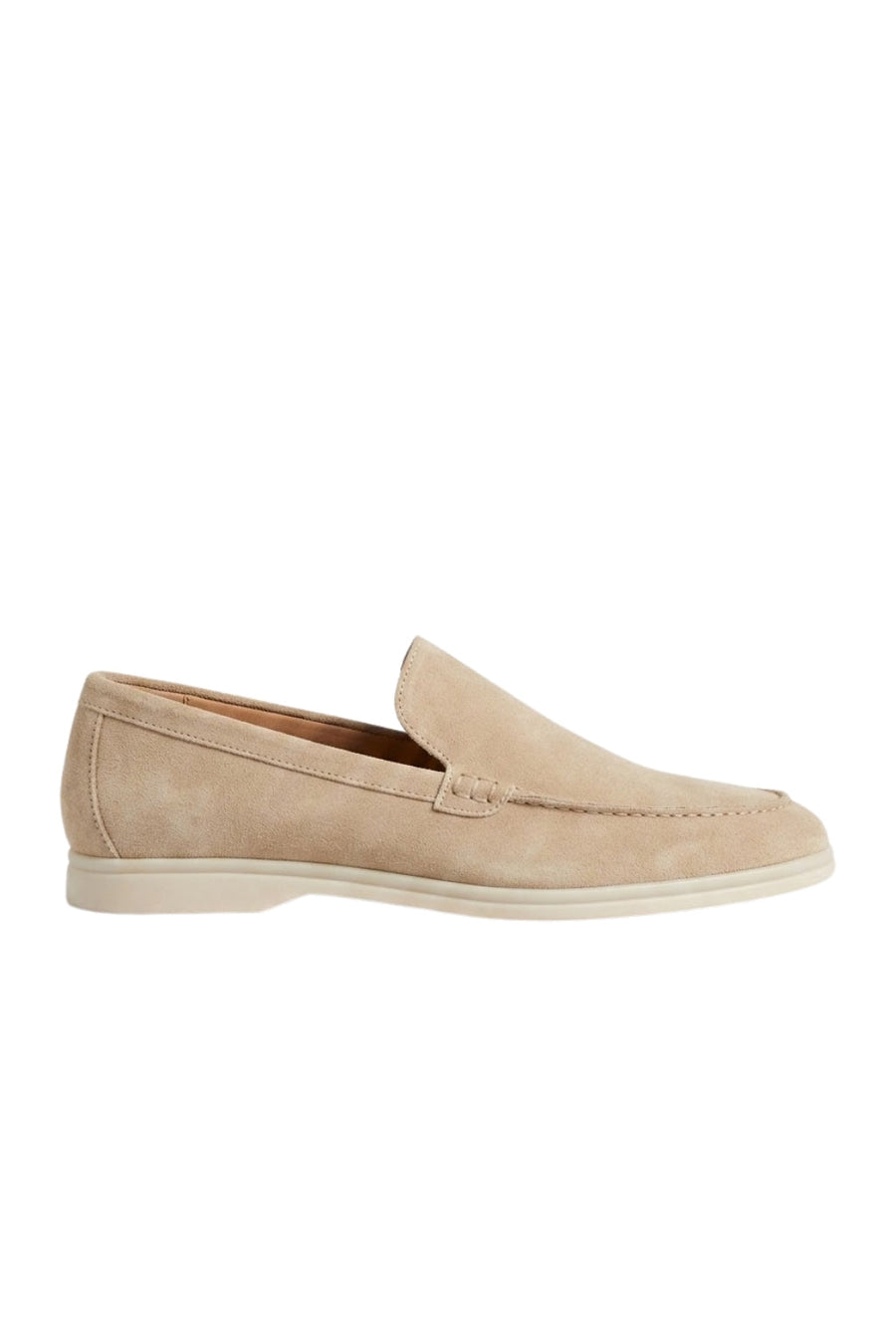 Suede Loafer — Beige — Loafers