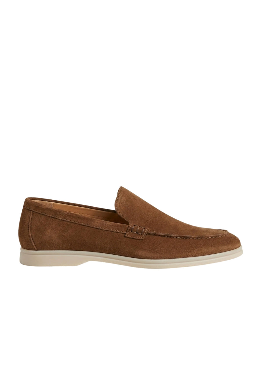 Suede Loafer — Cognac — Loafers