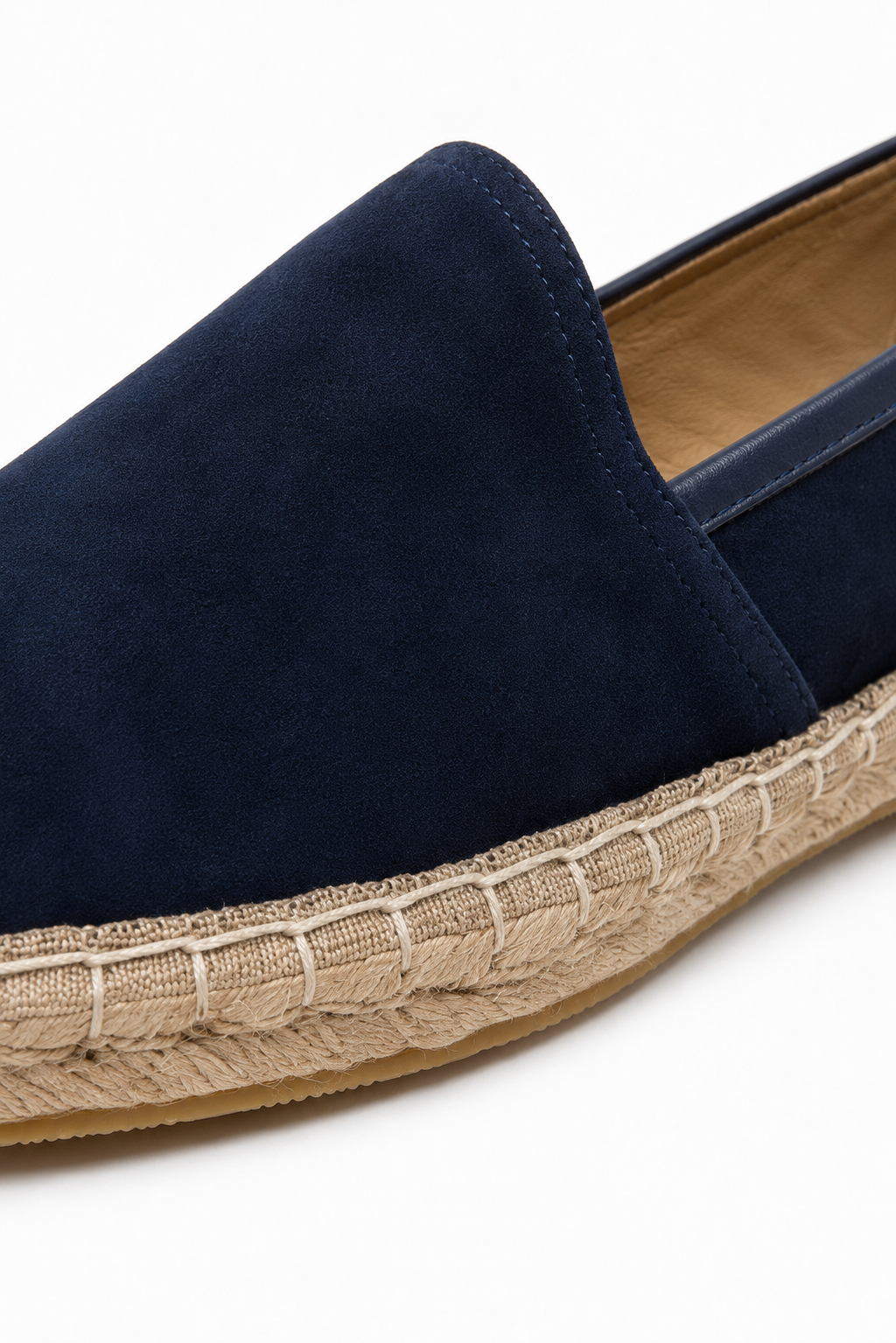 Minimal Espadrille Loafer — Navy Blue — Loafers