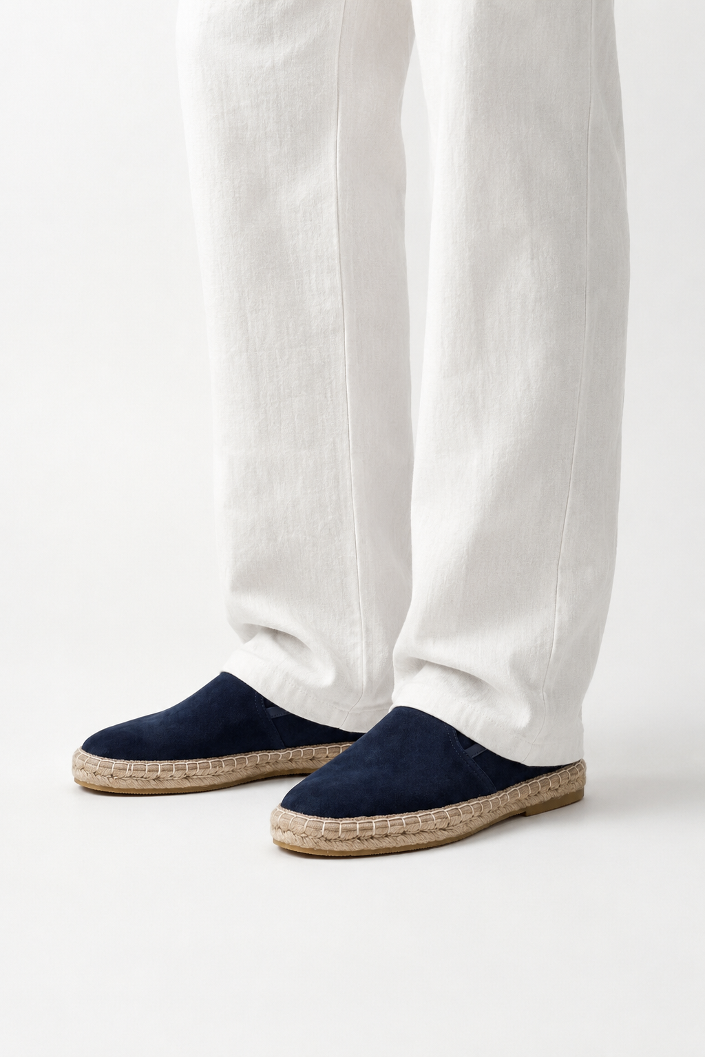 Minimal Espadrille Loafer — Navy Blue — Loafers
