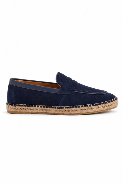 Horsebit Espadrille Loafer — Midnight Blue — Loafers