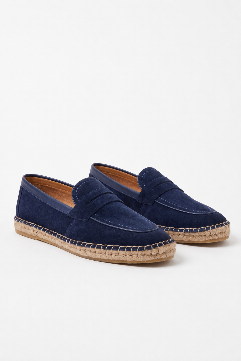 Horsebit Espadrille Loafer — Midnight Blue — Loafers