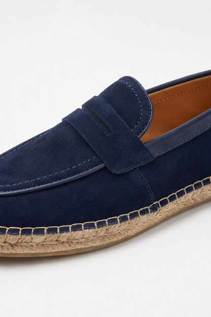 Horsebit Espadrille Loafer — Midnight Blue — Loafers
