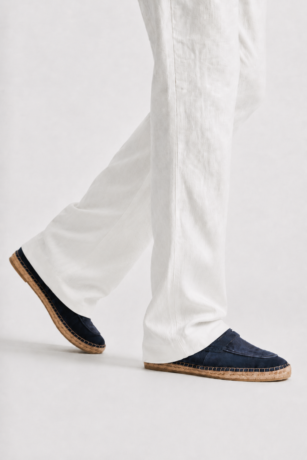 Horsebit Espadrille Loafer — Midnight Blue — Loafers