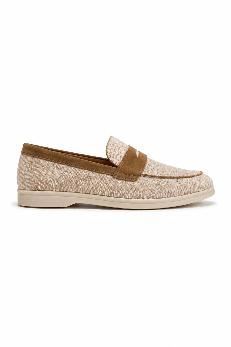 Woven Horsebit Loafer — Ash Grey — Loafers