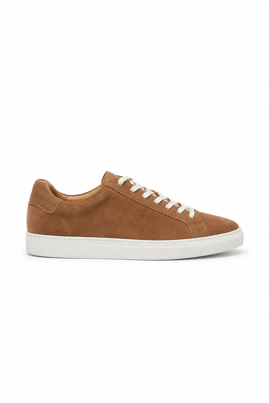 Low-top Suede Sneaker — Light Brown — Sneakers