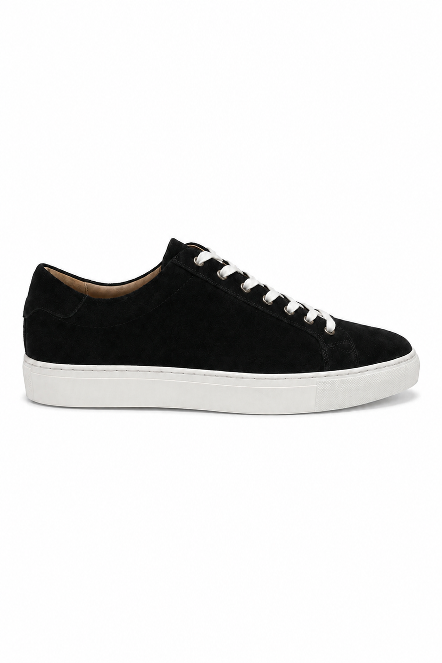 Low-top Suede Sneaker — Black — Sneakers