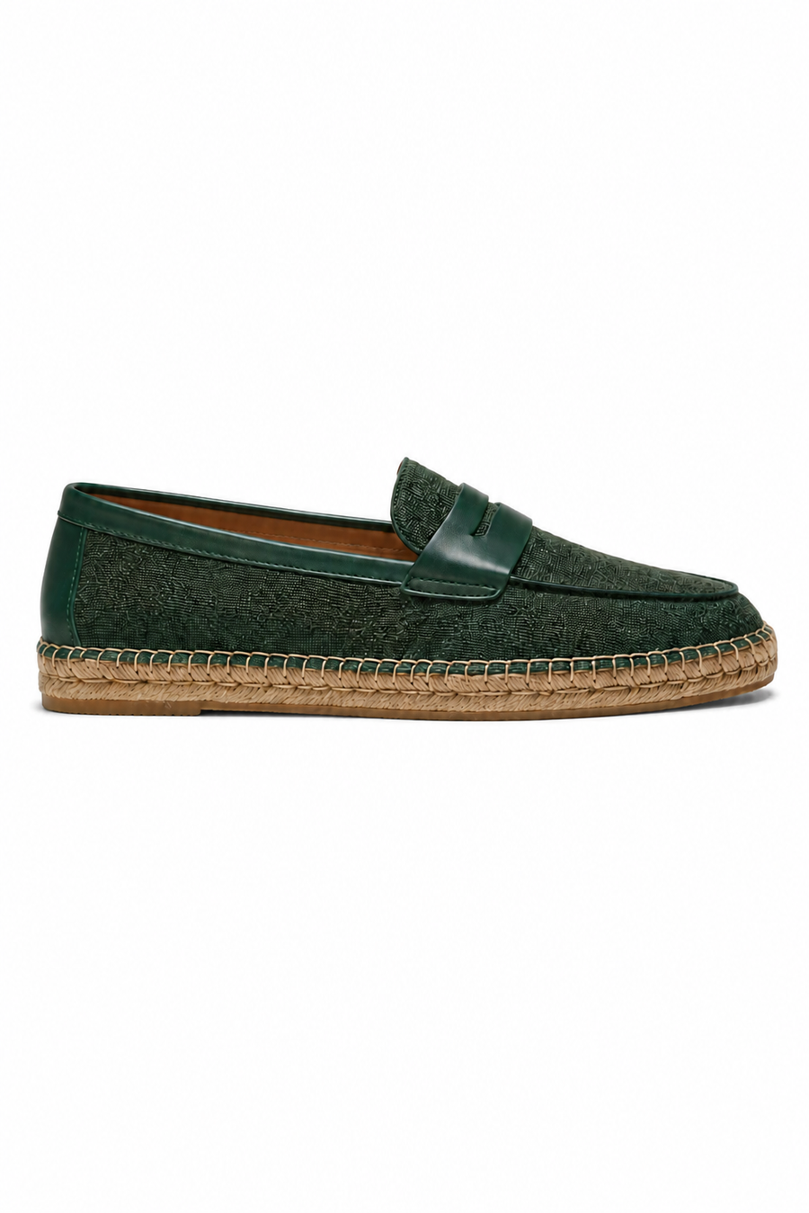 Horsebit Espadrille Loafer — Forest Green — Loafers
