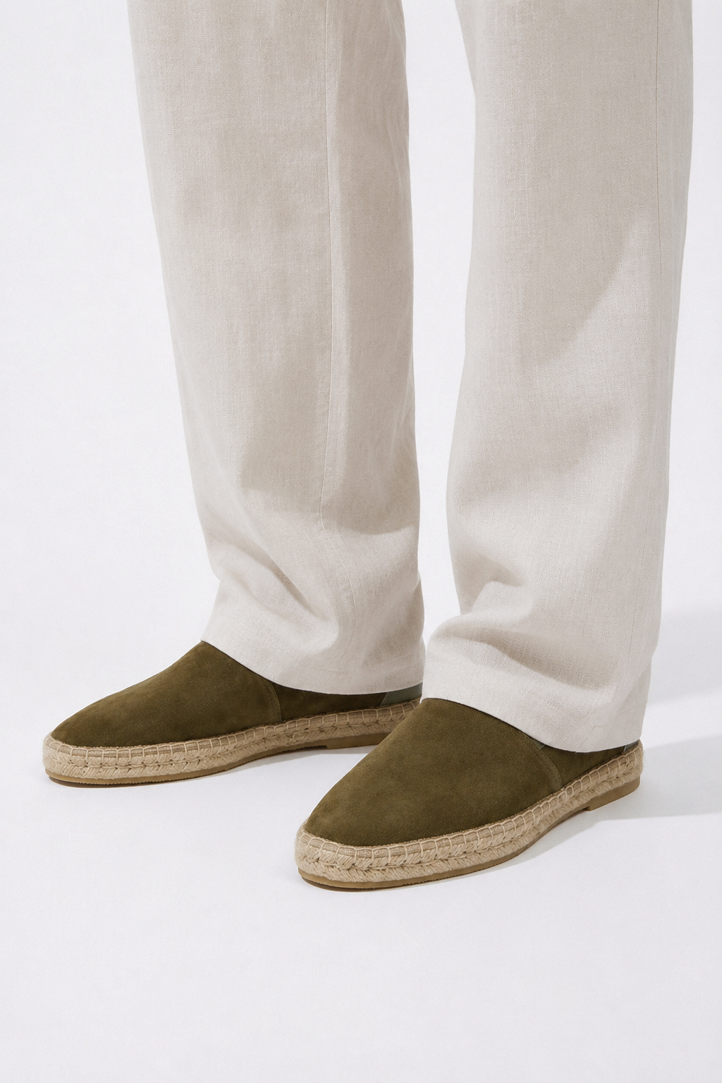 Minimal Espadrille Loafer — Army Green — Loafers