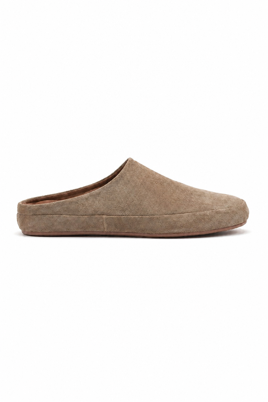 Closed-toe Suede Mule — Khaki — Mules