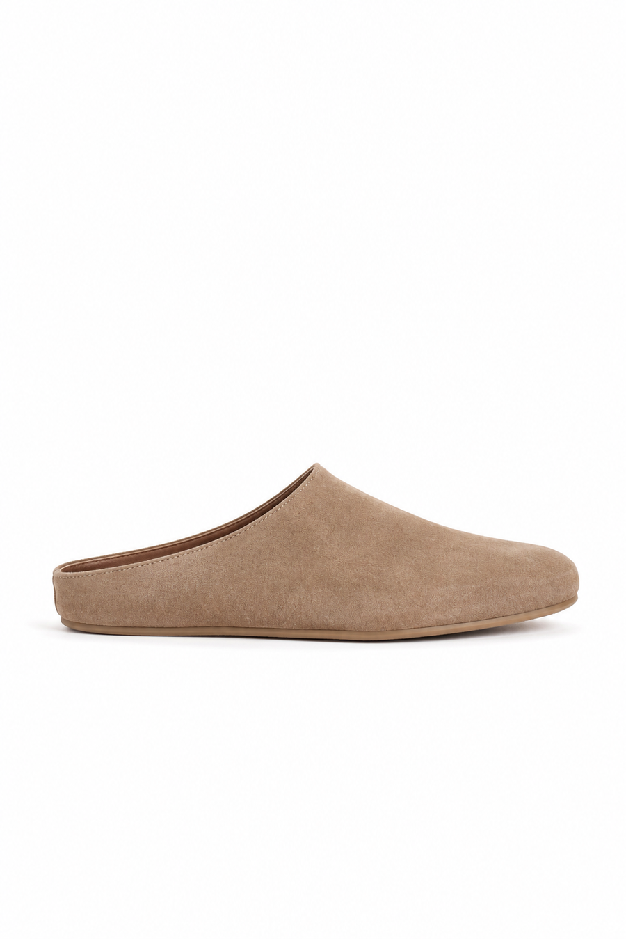 Closed-toe Suede Mule — Sand — Mules