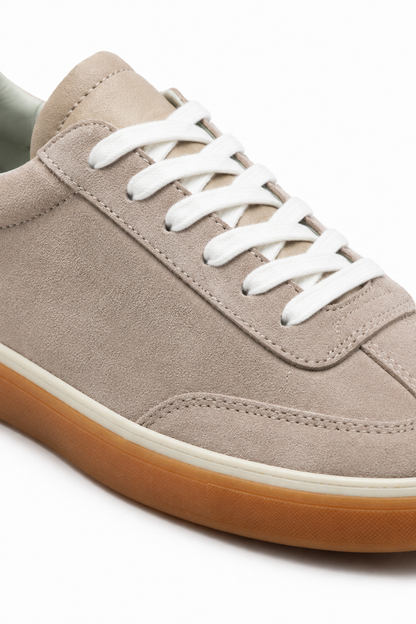 Gum-sole Suede Sneaker — Oat — Sneakers