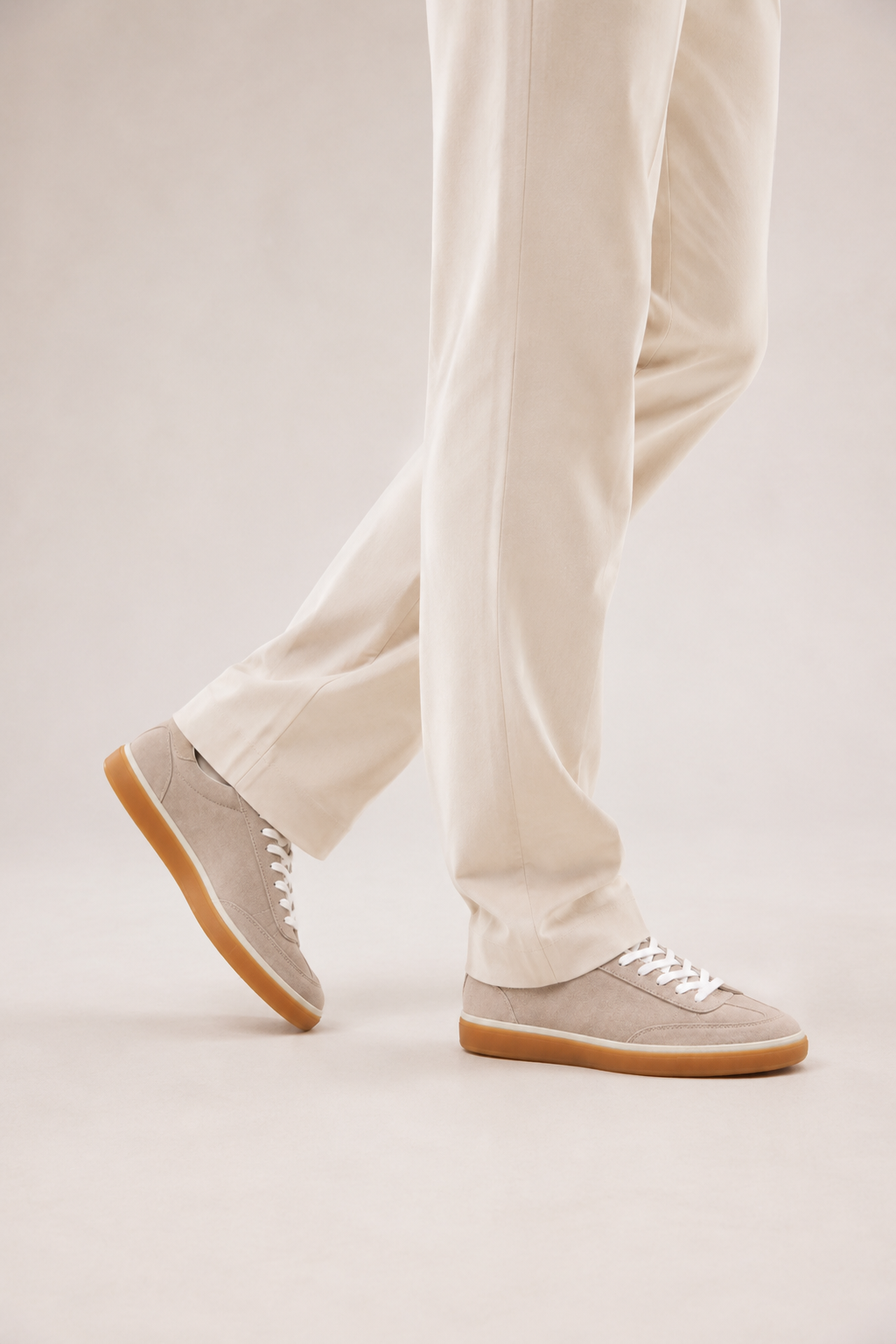 Gum-sole Suede Sneaker — Oat — Sneakers