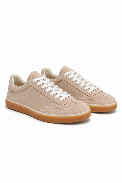Gum-sole Suede Sneaker — Golden Beige — Sneakers