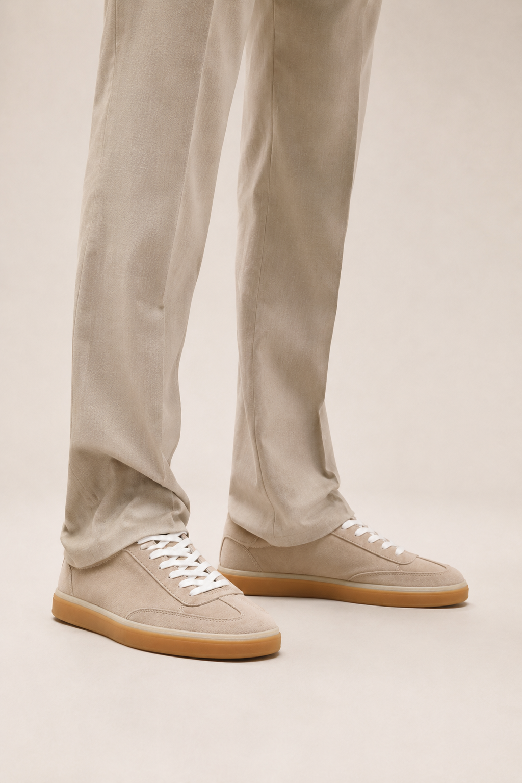 Gum-sole Suede Sneaker — Golden Beige — Sneakers