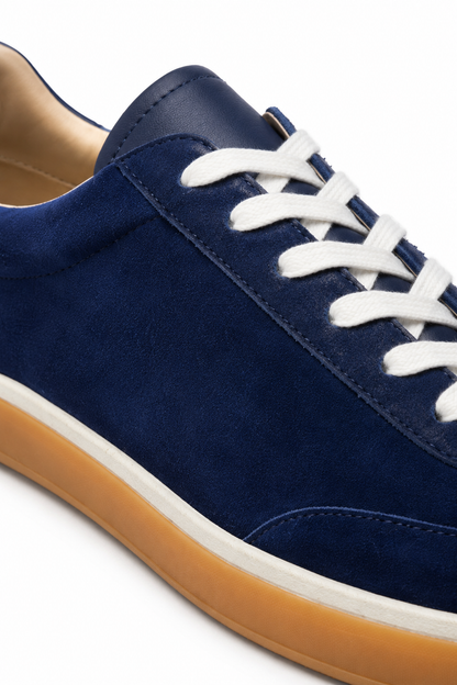Gum-sole Suede Sneaker — Royal Blue — Sneakers