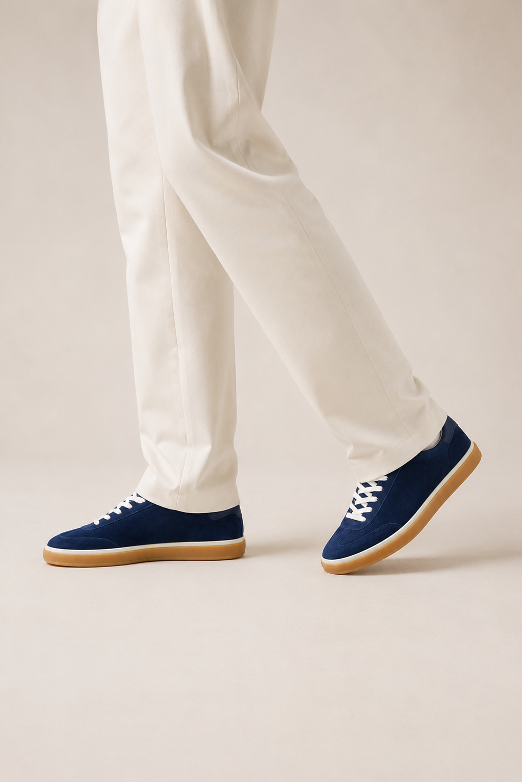 Gum-sole Suede Sneaker — Royal Blue — Sneakers