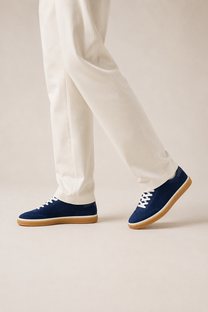 Gum-sole Suede Sneaker — Royal Blue — Sneakers