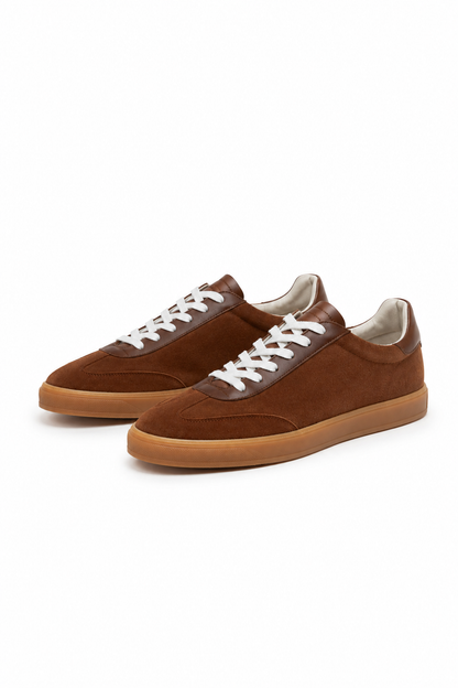 Gum-sole Suede Sneaker — Coffee Brown — Sneakers