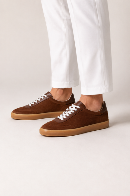 Gum-sole Suede Sneaker — Coffee Brown — Sneakers