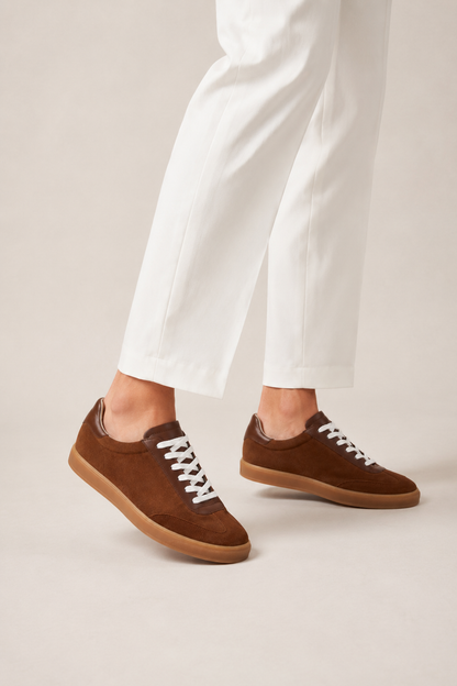 Gum-sole Suede Sneaker — Coffee Brown — Sneakers