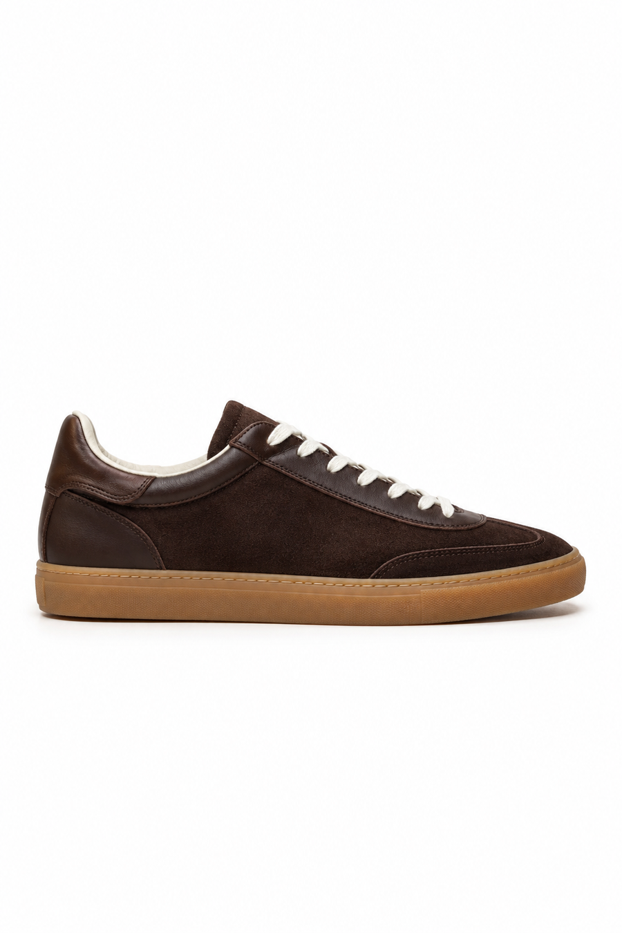 Gum-sole Suede Sneaker — Dark Brown — Sneakers
