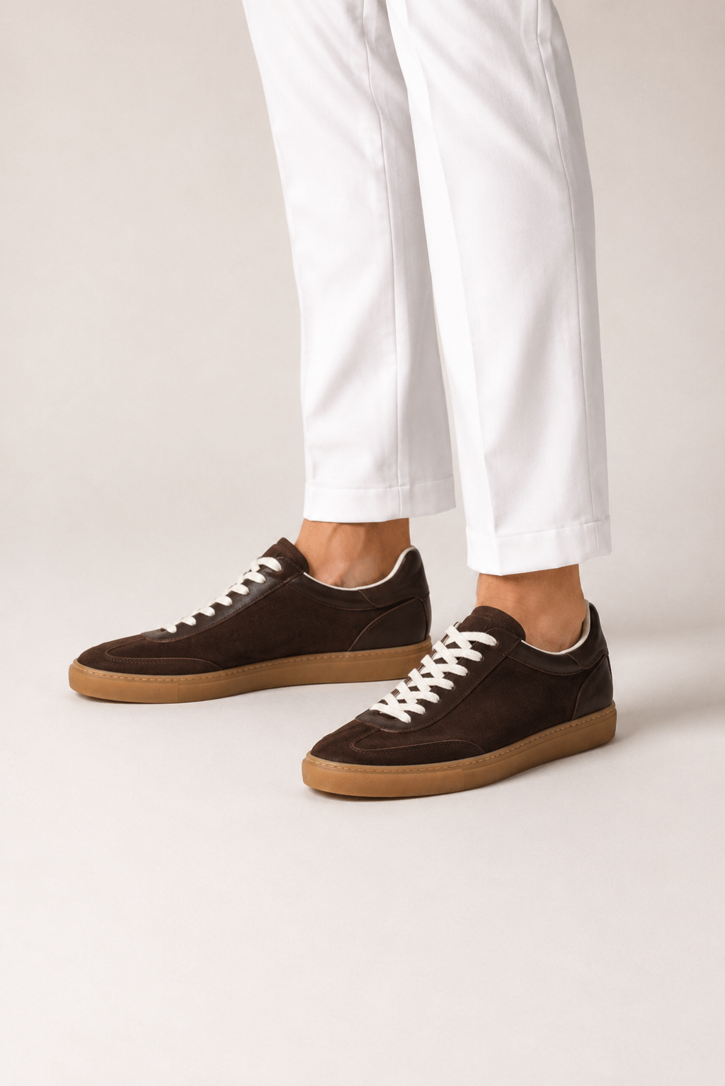 Gum-sole Suede Sneaker — Dark Brown — Sneakers