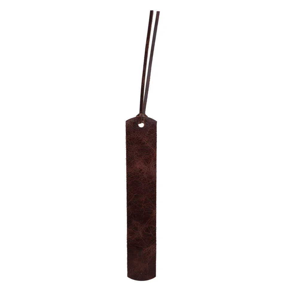 Leather Bookmark in Dark Brown