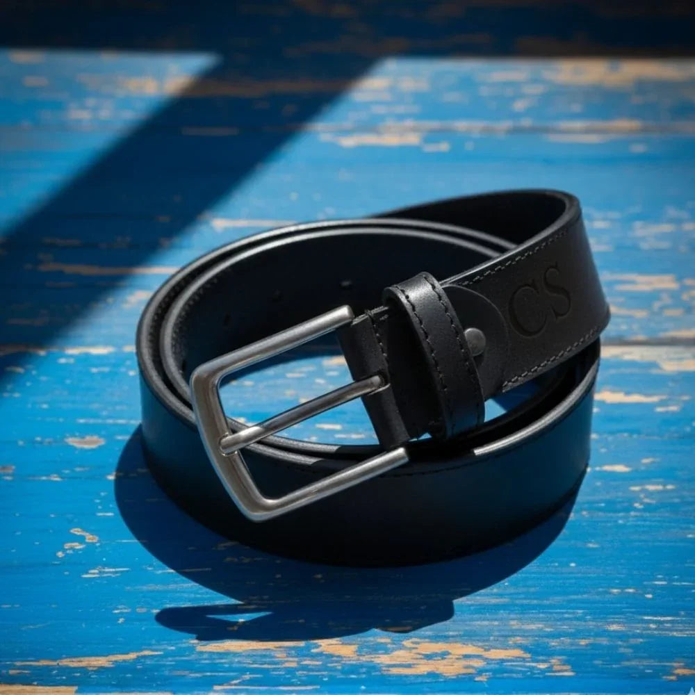 Men's Leather Belt – Full-grain leather – view 4