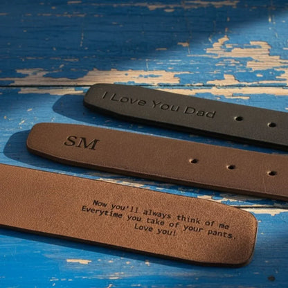 Men's Leather Belt – Full-grain leather – view 5