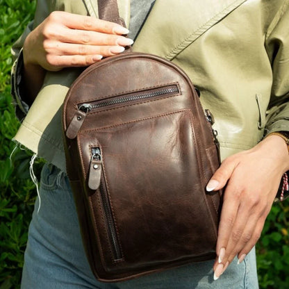 Leather Crossbody Bag – Full-grain leather – view 3