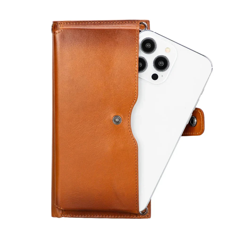 Leather Crossbody Phone Bag – Full-grain leather – view 7