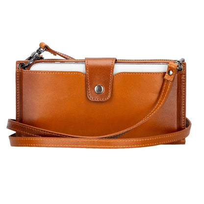 Leather Crossbody Phone Bag – Full-grain leather – view 3