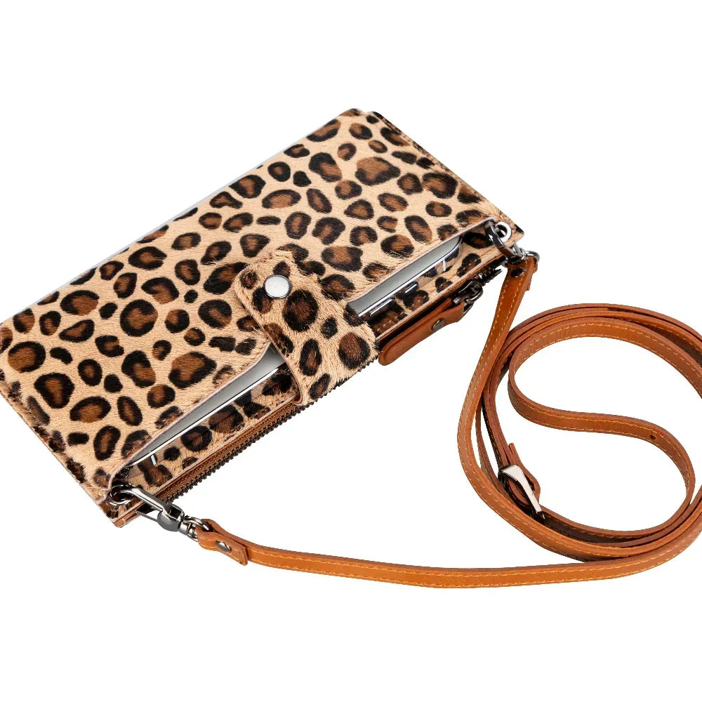 Leather Crossbody Phone Bag – Full-grain leather – view 9